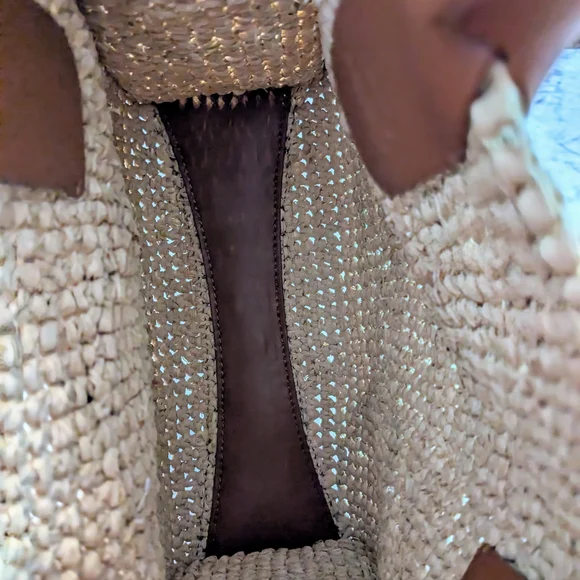 Christian Louboutin "By My Side"Mini Raffia Tote bag with leather trim - Picture 10 of 10